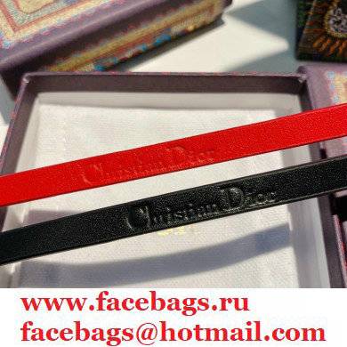 Dior Leather Necklace/Bracelet Black 2021