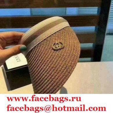 Gucci Fashion empty top sunhat in Brown Gh002 2021