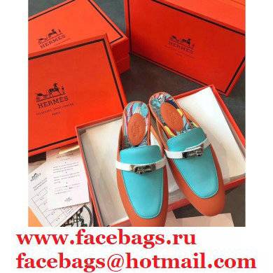 Hermes Calfskin Kelly shoe buckle Mules shoes Her002 2021 - Click Image to Close
