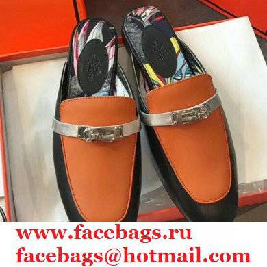 Hermes Calfskin Kelly shoe buckle Mules shoes Her003 2021 - Click Image to Close