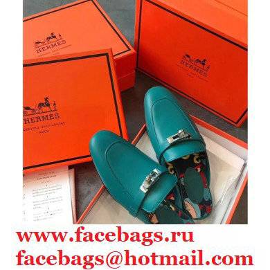 Hermes Calfskin Kelly shoe buckle Mules shoes Her004 2021