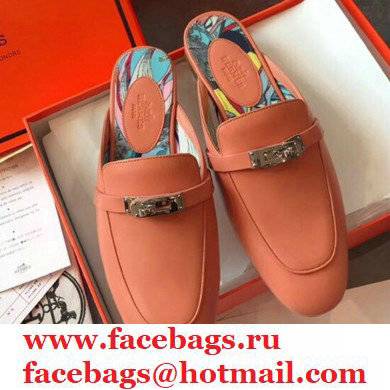 Hermes Calfskin Kelly shoe buckle Mules shoes Her005 2021 - Click Image to Close