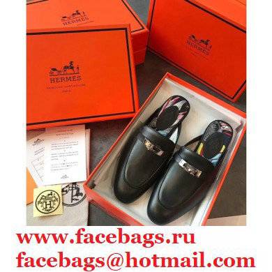 Hermes Calfskin Kelly shoe buckle Mules shoes Her007 2021