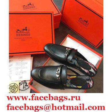 Hermes Calfskin Kelly shoe buckle Mules shoes Her007 2021 - Click Image to Close