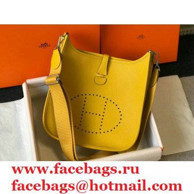 Hermes Togo Leather Evelyne III PM Bag yellow - Click Image to Close