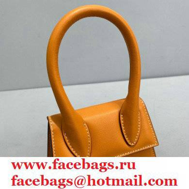 Jacquemus Leather Mini Handbag in Light Brown Ja004 2021