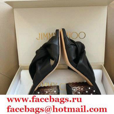 Jimmy Choo Plexi Block Heel 8.5cm HAITI Leather Mules Black 2021 - Click Image to Close