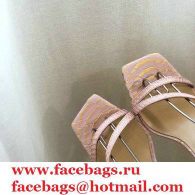 Jimmy Choo Plexi Heel 8.5cm ART Sandals Pink 2021 - Click Image to Close