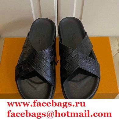 Louis Vuitton Men's Cowhide Surface Rubber Outsole Sandals 02 2021