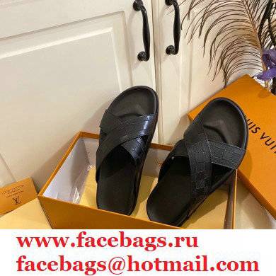 Louis Vuitton Men's Cowhide Surface Rubber Outsole Sandals 02 2021