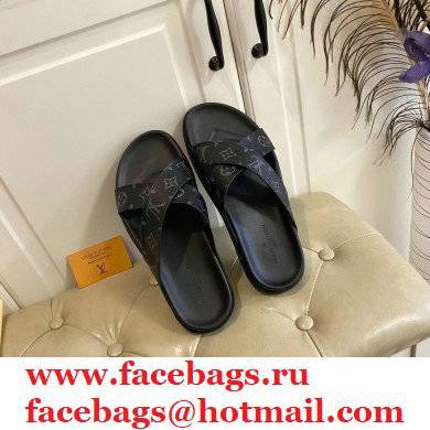 Louis Vuitton Men's Cowhide Surface Rubber Outsole Sandals 04 2021 - Click Image to Close