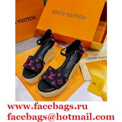 Louis Vuitton Monogram canvas StarboardWedge Sandals Ls002 2021