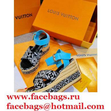 Louis Vuitton Monogram canvas StarboardWedge Sandals Ls009 2021
