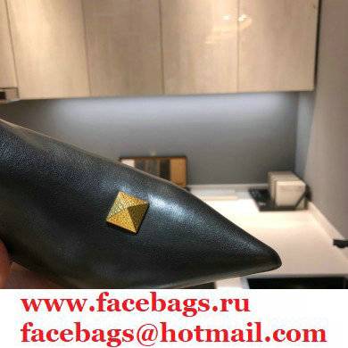 VALENTINO GARAVANI HEEL 4.5CM Roman Stud bootie Black 2021 03 - Click Image to Close