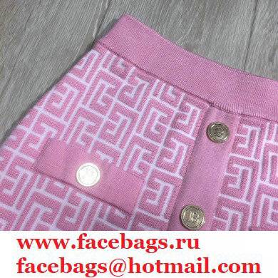 balmain knitted skirt pink 2021 - Click Image to Close