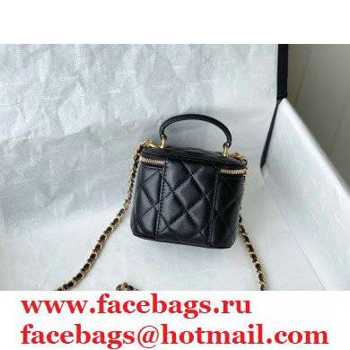 chanel lambskin black SMALL VANITY WITH CHAIN ap2198 - Click Image to Close