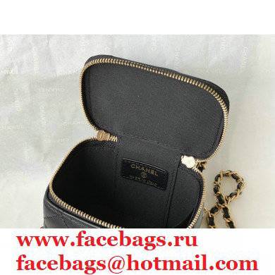 chanel lambskin black SMALL VANITY WITH CHAIN ap2198 - Click Image to Close