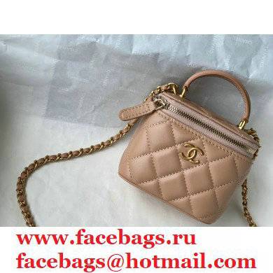 chanel lambskin nude SMALL VANITY WITH CHAIN ap2198 - Click Image to Close