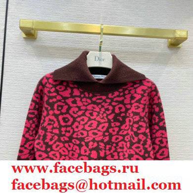 dior pink leopard sweater 2021