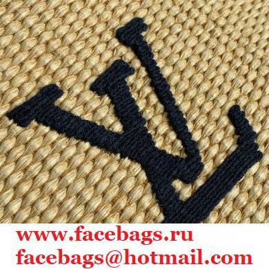 louis vuitton Monogram Raffia OnTheGo GM tote bag M57644 BLACK - Click Image to Close