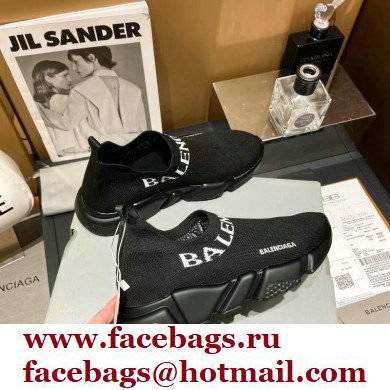 Balenciaga Ankle Logo Knit Sock Speed Trainers Sneakers 01 2021 - Click Image to Close
