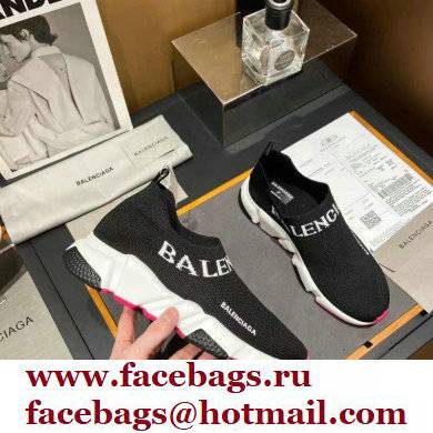 Balenciaga Ankle Logo Knit Sock Speed Trainers Sneakers 12 2021