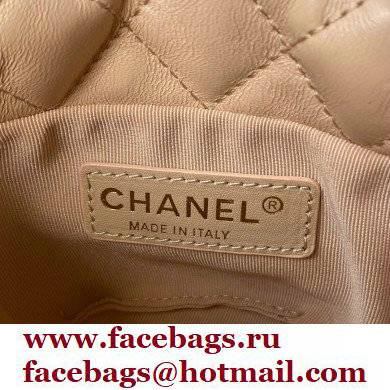 CHANEL PEARLS MINI BUCKET BAG APRICOT 2021 - Click Image to Close
