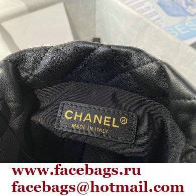 CHANEL PEARLS MINI BUCKET BAG BLACK 2021 - Click Image to Close