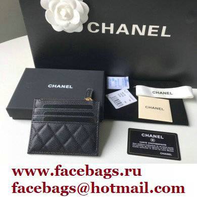 Chanel A84105 Classic Card Holder w/ Coin Purse Black/GOLD - Click Image to Close