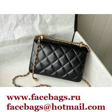 Chanel Calfskin Mini Flap Bag AS2615 Black 2021