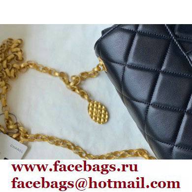 Chanel Gold Coin Small Flap Bag AS2693 Black 2021