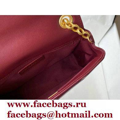 Chanel Gold Coin Small Flap Bag AS2693 Burgundy 2021