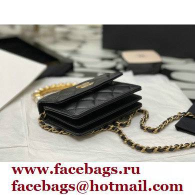 Chanel Pearl Bracelet Clutch With Chain black AP2274 2021