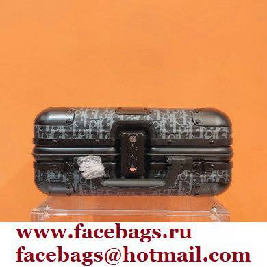 DIOR X RIMOWA BLACK Dior Oblique Aluminum Hand Case