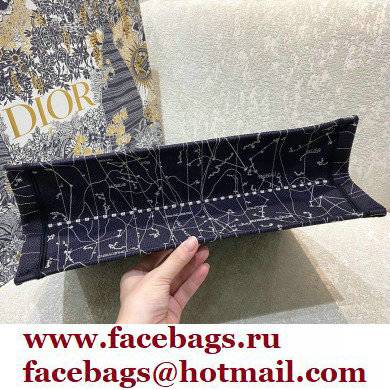 Dior Book Tote Bag in Constellation Embroidery Blue 2021