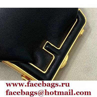 Fendi First Nano Leather Bag Charm Black 2021 - Click Image to Close