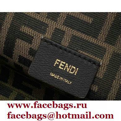 Fendi First Small Python Leather Bag Black 2021