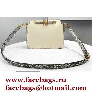 Fendi Touch Leather Bag White/Python 2021