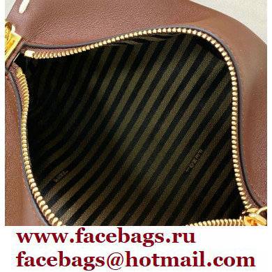 Fendi Triangle Leather Shoulder Bag Brown 2021