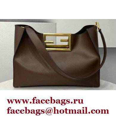 Fendi Way Medium Bag Coffee 2021 Fendi Way Medium Bag Coffee 2021