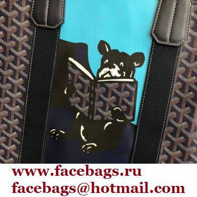 Goyard Villette Tote Bag Dark Blue - Click Image to Close