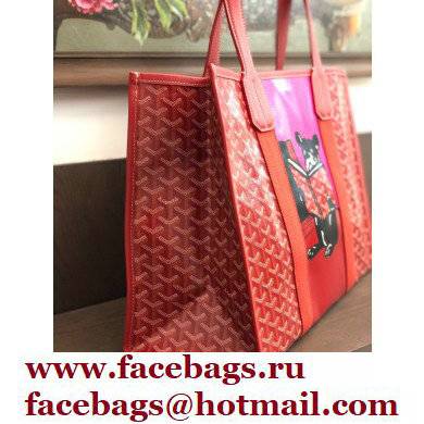 Goyard Villette Tote Bag Red