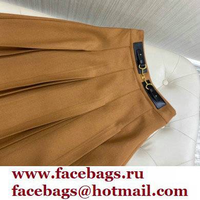 Gucci CARAMAEL PLEATED SKIRT 2021 - Click Image to Close