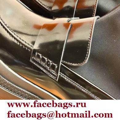 Hermes Heel Brushed Leather Ankle Boots Black Handmade