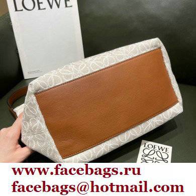 Loewe Medium Cubi Bag in Anagram Jacquard and Calfskin 2021