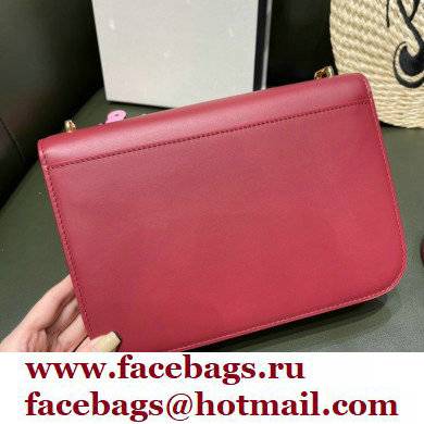 Loewe Medium Goya Bag in Silk Calfskin Red 2021