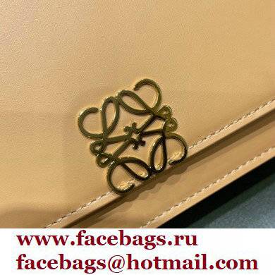 Loewe Small Goya Bag in Silk Calfskin Apricot 2021
