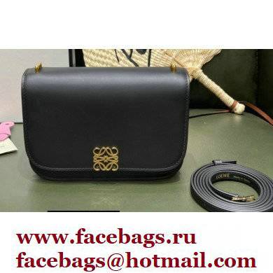 Loewe Small Goya Bag in Silk Calfskin Black 2021