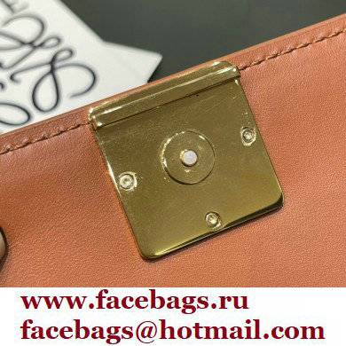 Loewe Small Goya Bag in Silk Calfskin Brown 2021 - Click Image to Close