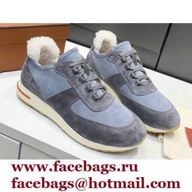 Loro Piana Shearling Fur 360 Lp Flexy Walk Men's Sneakers 01 - Click Image to Close